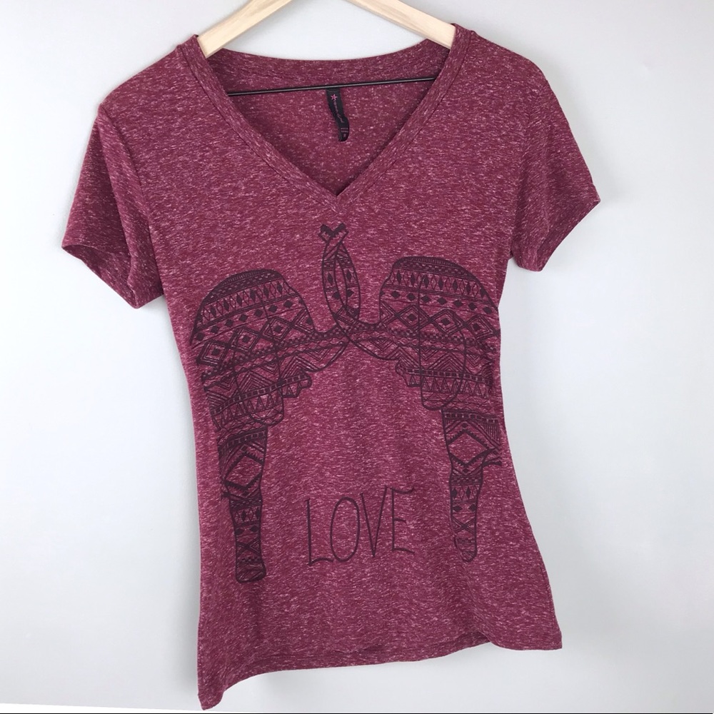 🍄Hybrid apparel elephant Love shirt medium